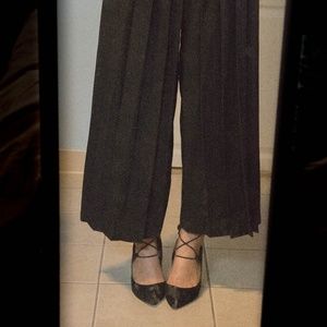 Johnny Was Wide Leg Black Trouser, High Waist